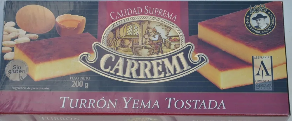 Turrón yema tostada