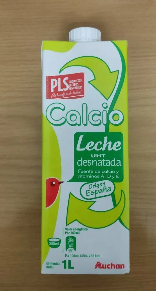 Leche calcio desnatada