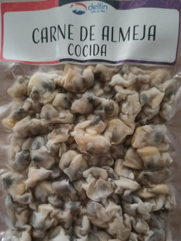 Carne de almeja cocida ultracongelada