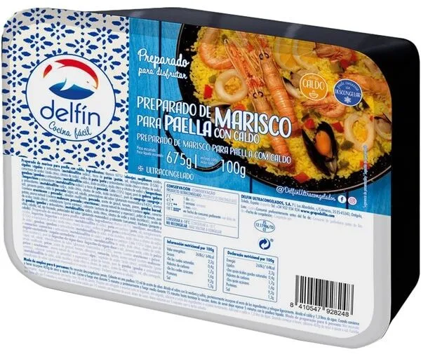 Preparado de marisco para paella
