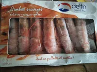 Gambas Sauvage Entières Crues surgelées