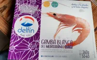 Gamba blanca del mediterraneo cruda