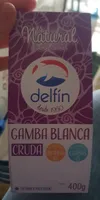 Gamba blanca cruda congelada