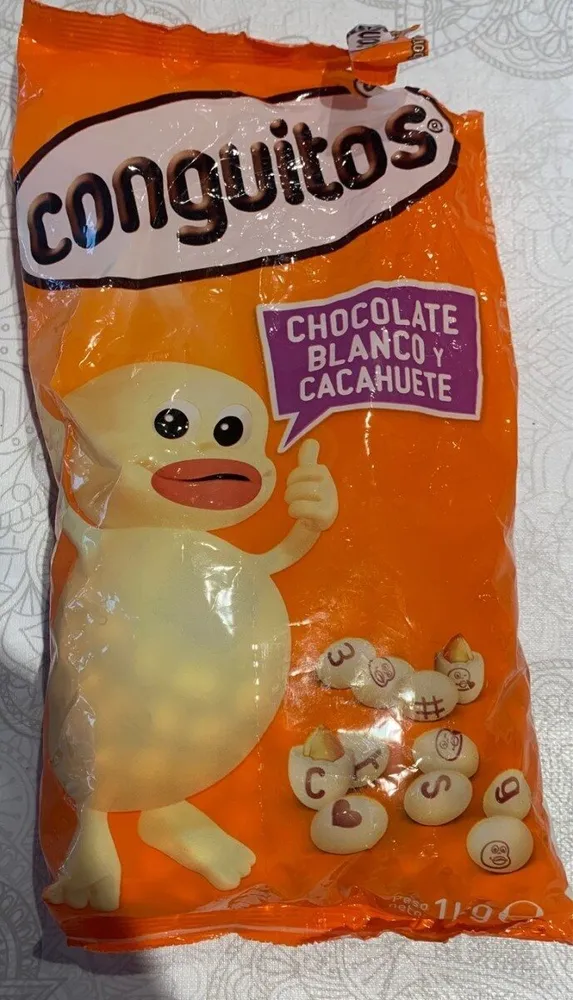 Chocolate blanco y cacahuete