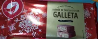 Turrón de chocolate con galletas