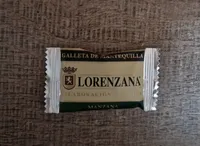 Galleta de mantequilla con trozos de manzana