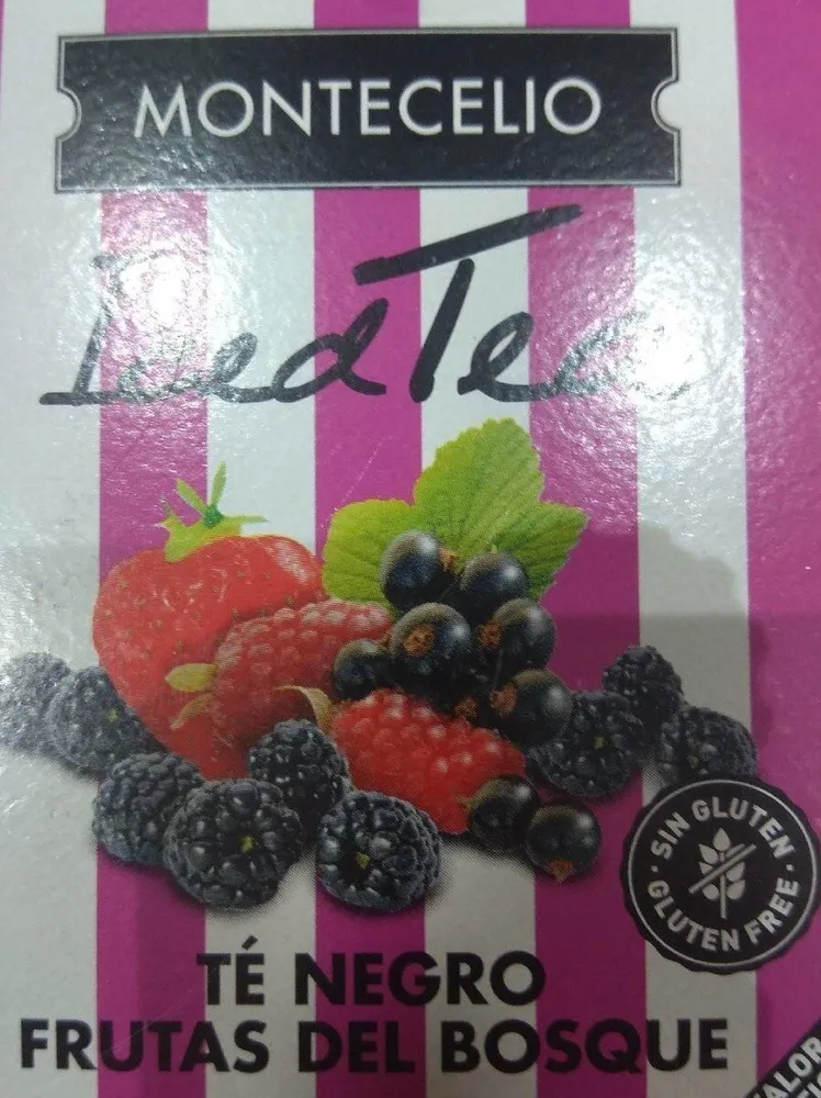 Iced tea té negro frutas del bosque
