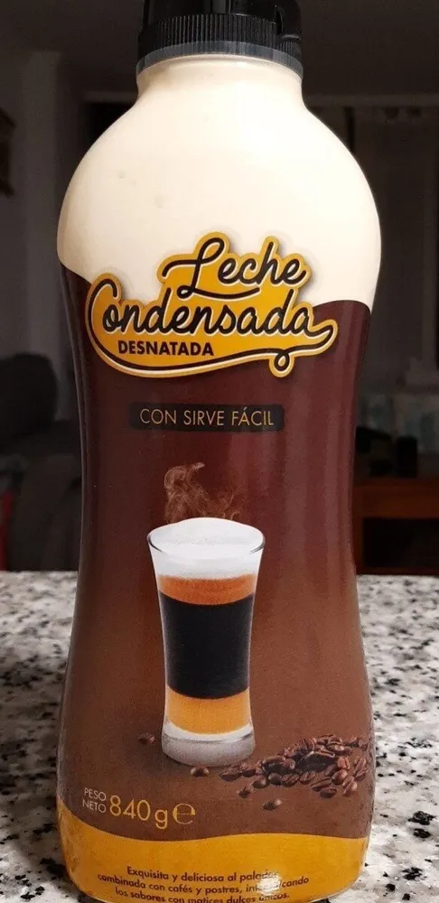 Leche condensada desnatada