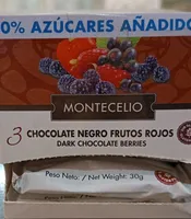 Chocolate negro frutos rojoso