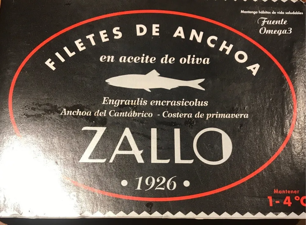 Filetes de anchoa en aceite de oliva