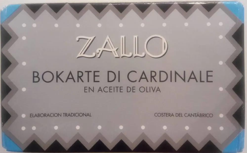 Bokarte di cardinale en aceite de oliva