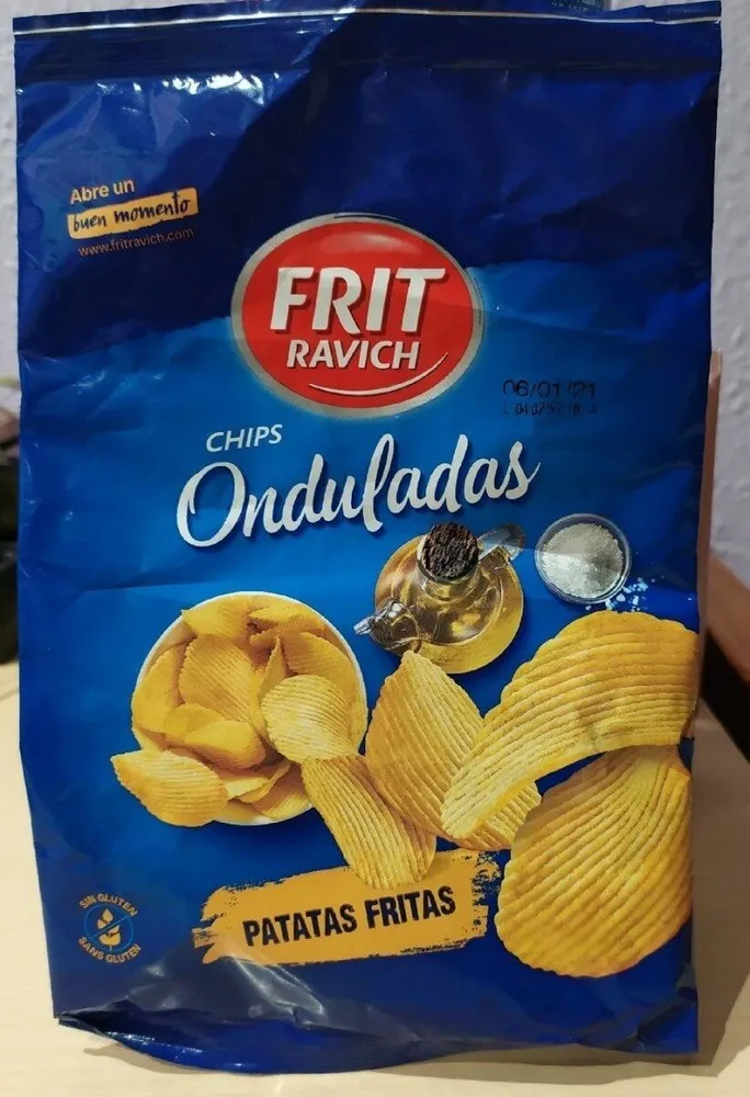 Chips onduladas
