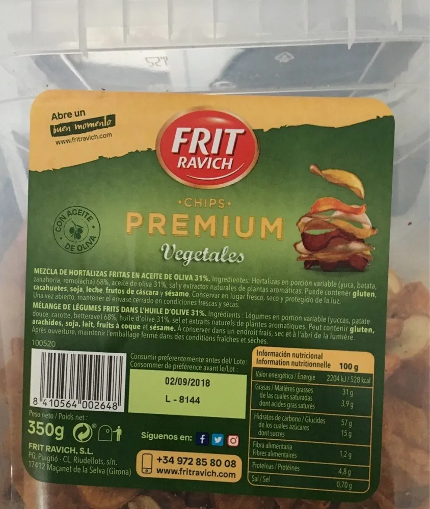 Chips PREMIUM Vegetales