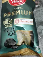 Chips PREMIUM sabor queso curado y trufa negra