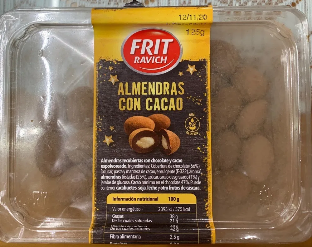 Almendras con cacao