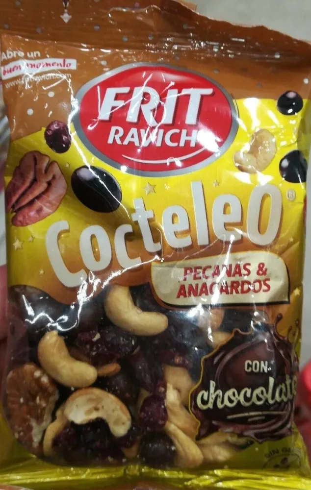Cóctel de frutos secos con chocolate y fruta deshidratada