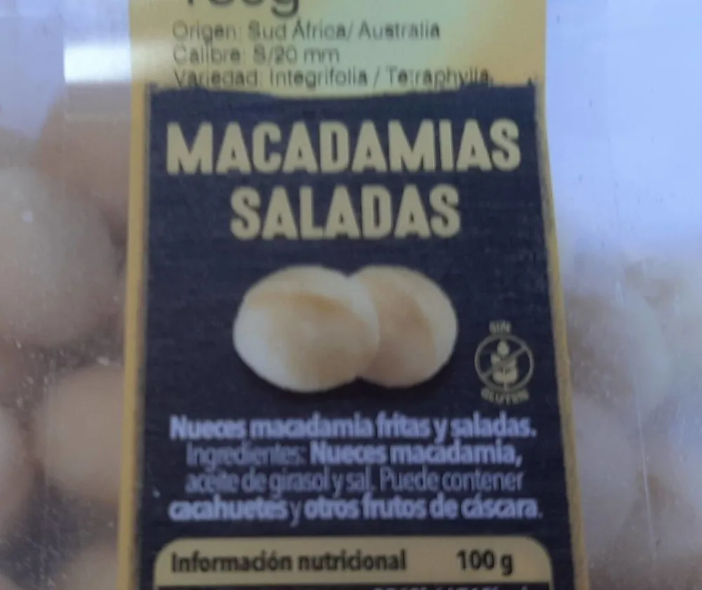 Nueces macadamia