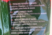 Pistachos tostados y salados