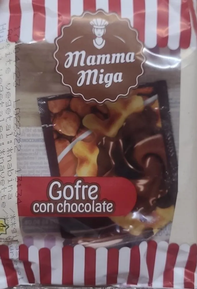 Gofre con chocolate