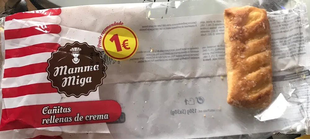Pate feuilletée fourrée à la crème