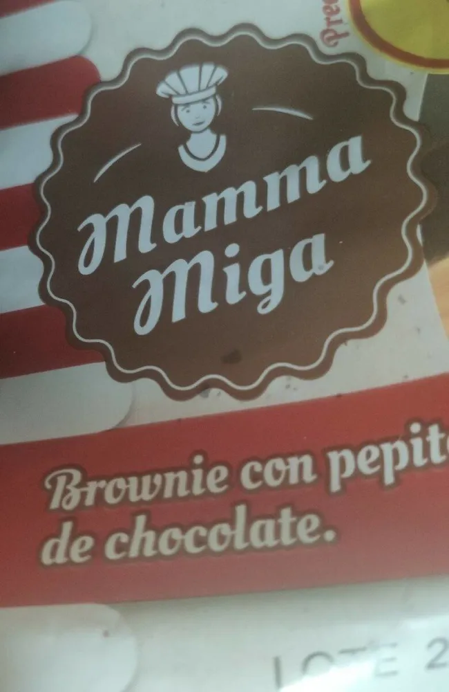 Brownie con pepitas de chocolate
