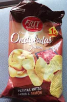 Patatas onduladas jamón