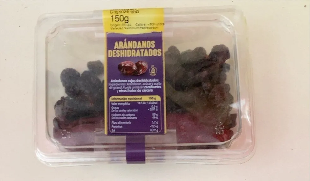 Arandanos deshidratados