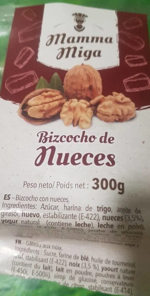 Bizcocho de nueces
