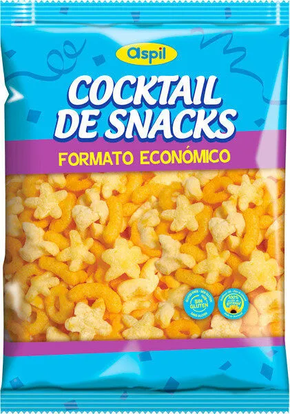 Cocktail de snacks sin gluten