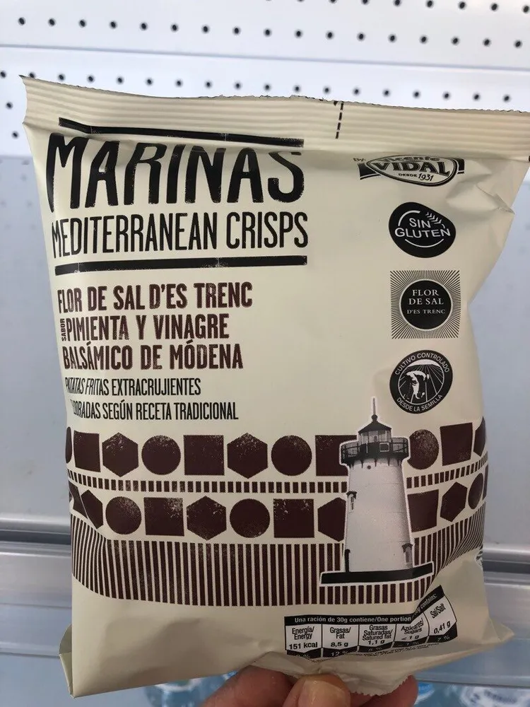 Marinas mediterranean chips - Pimienta y vinagre balsámico de módena