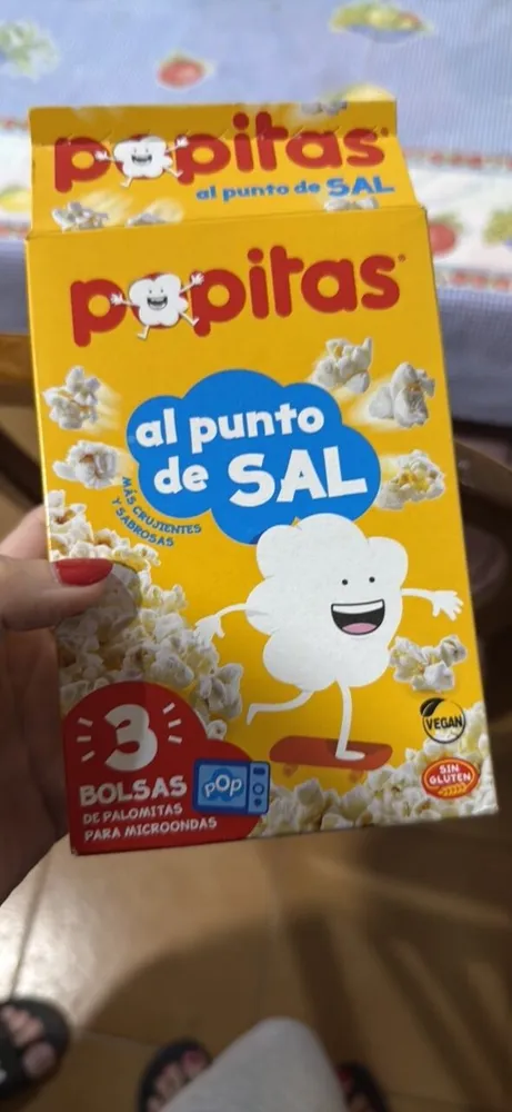 Palomitas al punto de sal