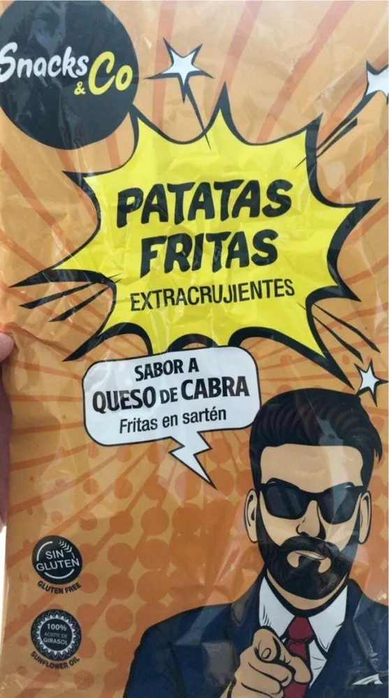 Patatas fritas queso de cabra