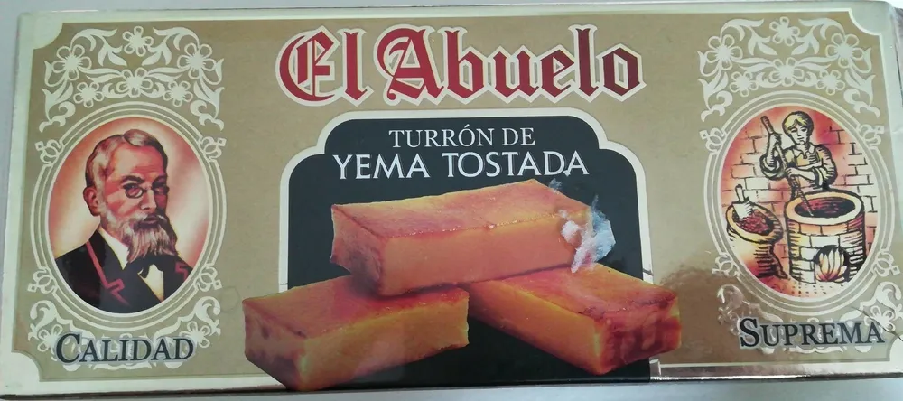 Turrón de yema tostada