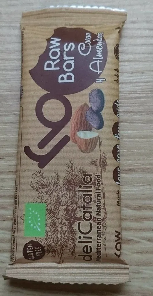 Raw Bars cacao y almendras
