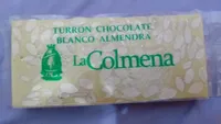 Turrón chocolate blanco almendra