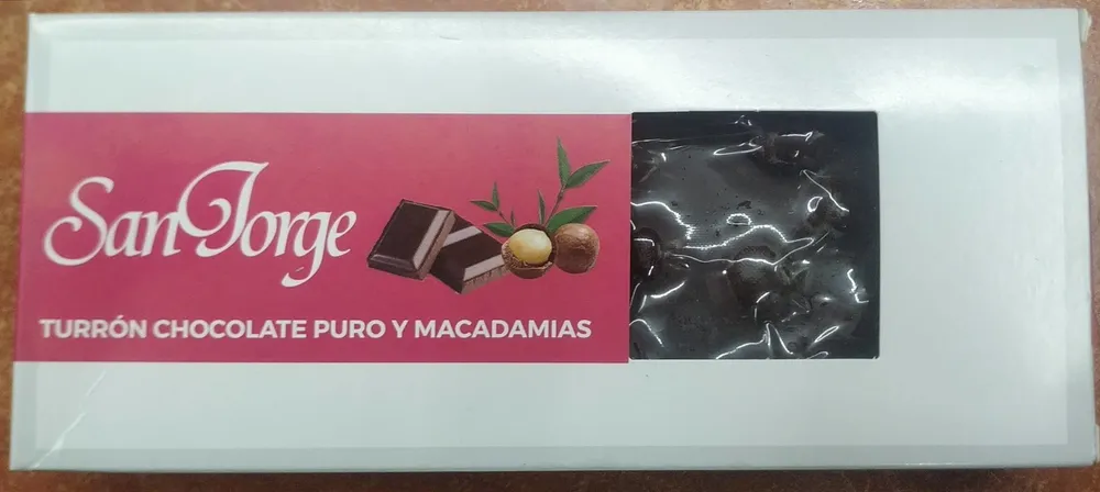 Turrón Chocolate Puro y Macadamia