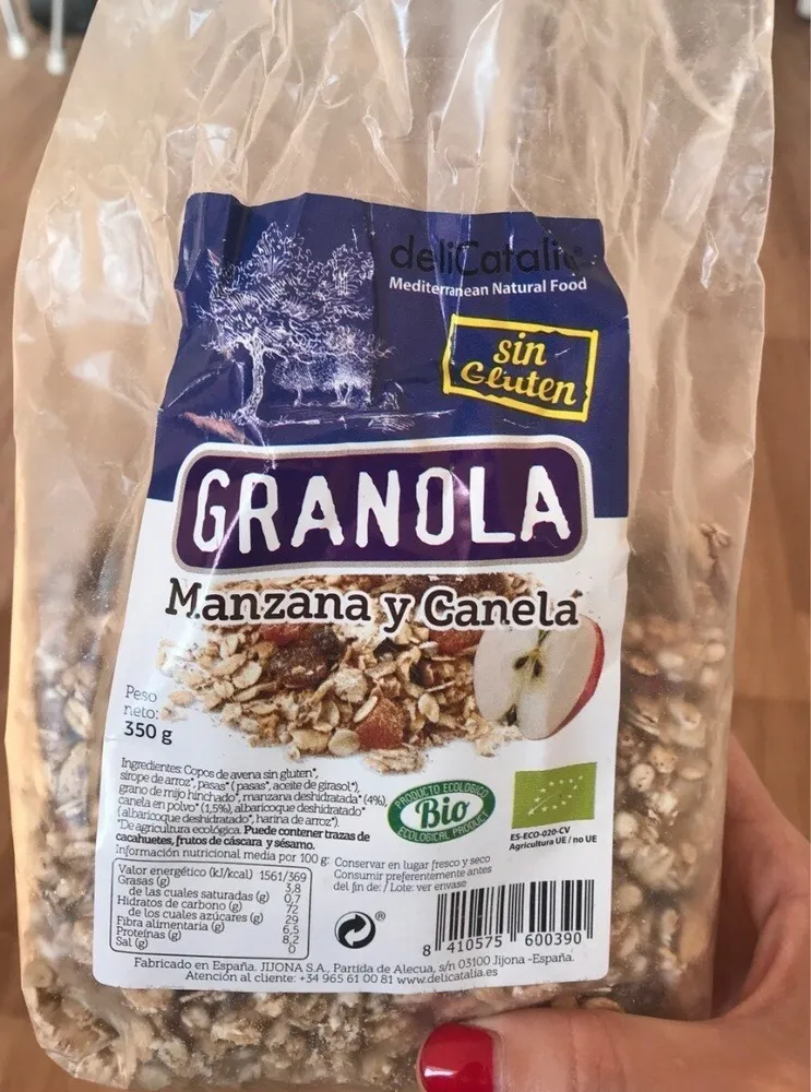 Granola manzana y canela