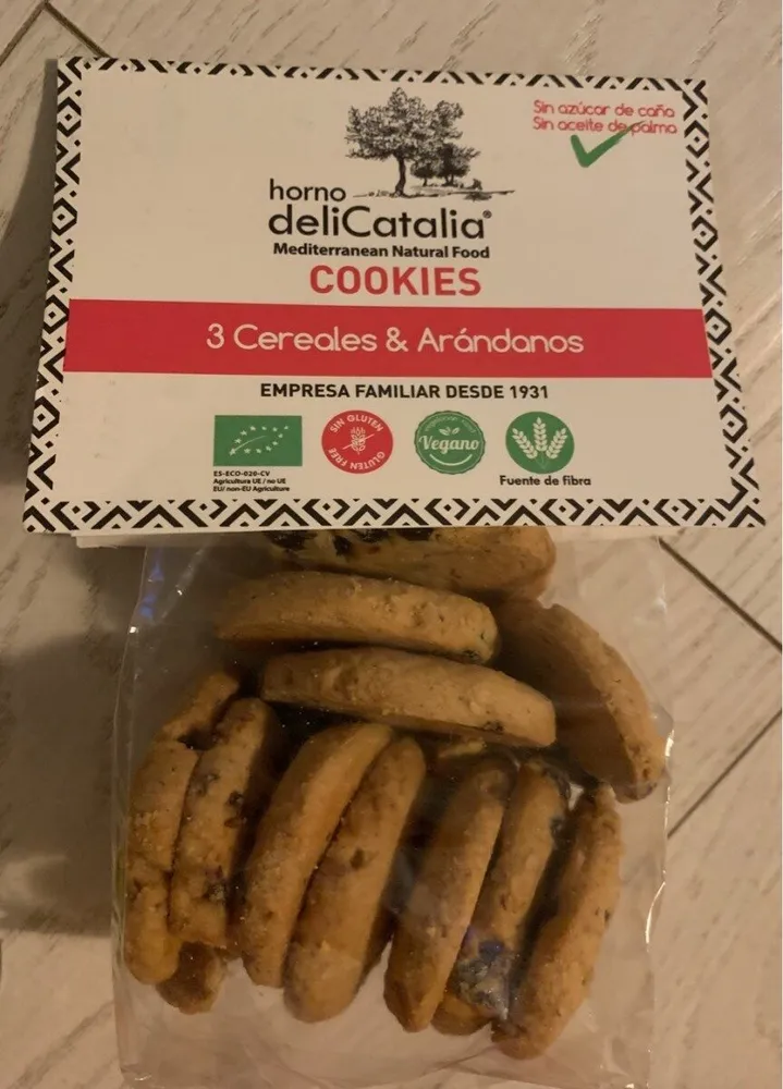 Cookies 3 cereales arandanos