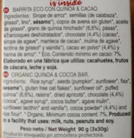 Natural bars Quinoa y Cacao