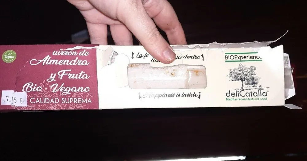 Turrón de almendra y fruta Bio vegano