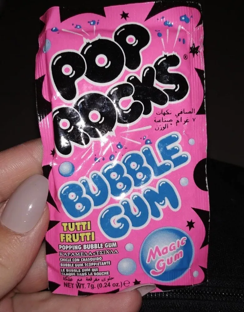 Pop Rocks Tutti Frutti Popping Bubble Gum