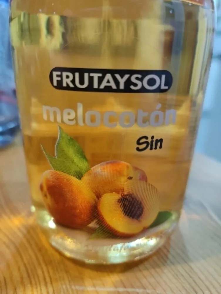 Licor de melocotón sin alcohol
