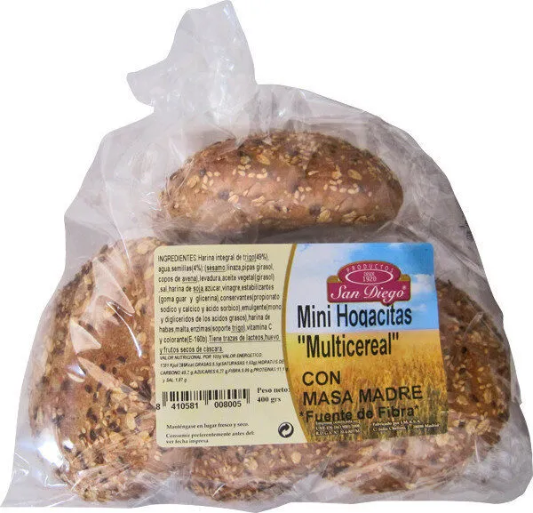 Mini hogacitas multicereal con masa madre