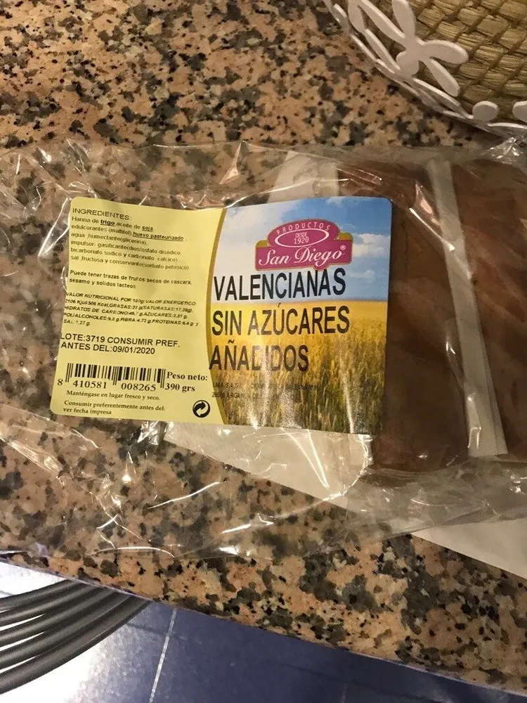 Magdalenas valencianas sin azúcar