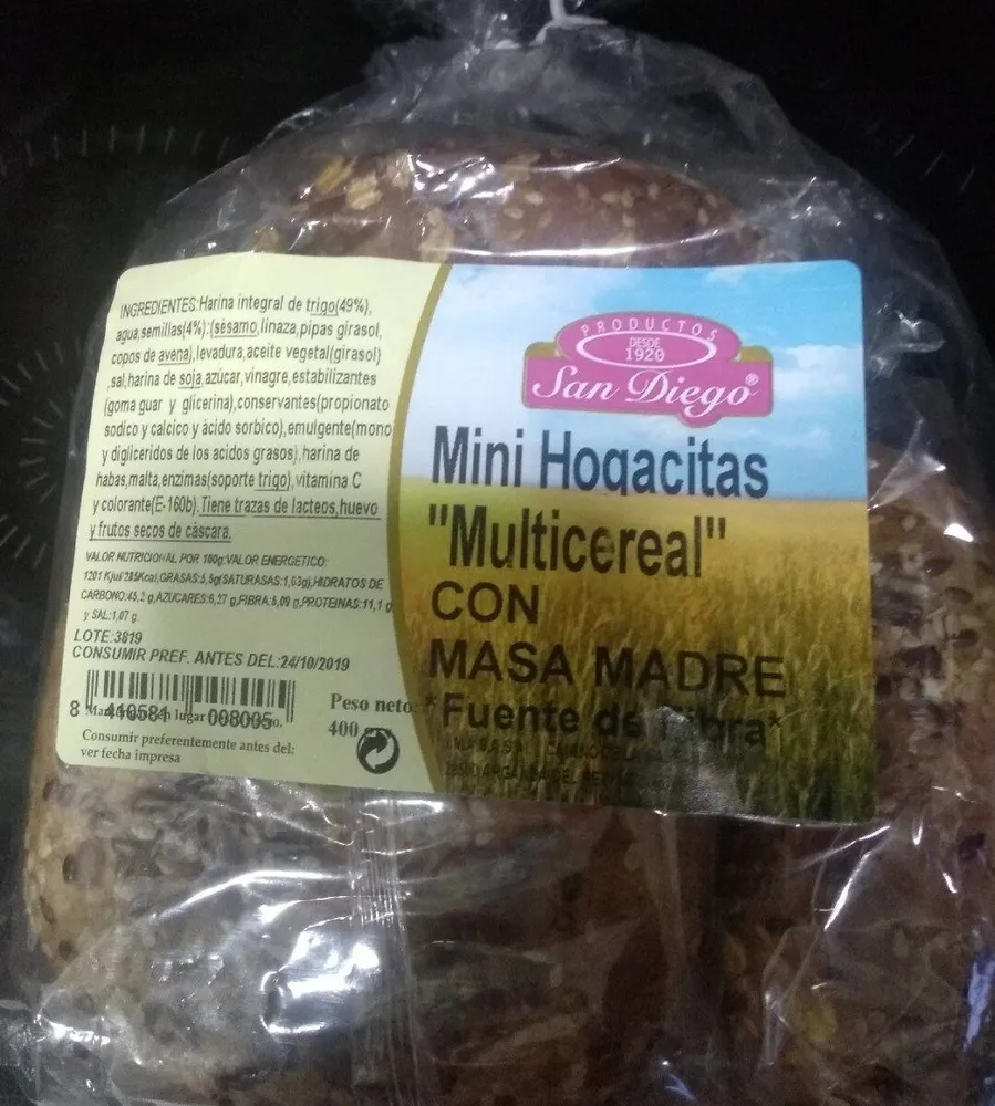 Mini hogacitas multicereal con masa madre