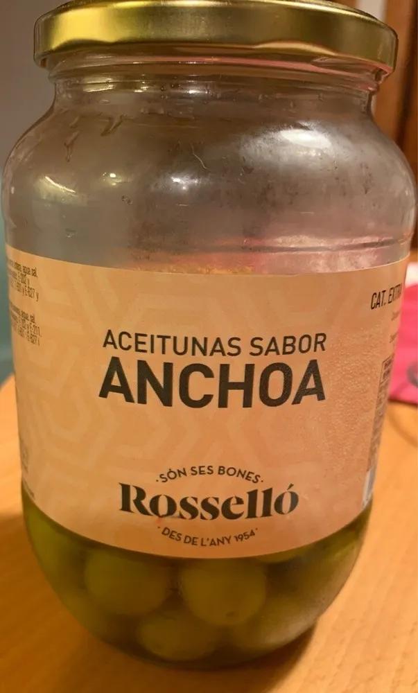 Aceitunas sabor anchoa