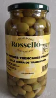 Olives verdes trencades pageses