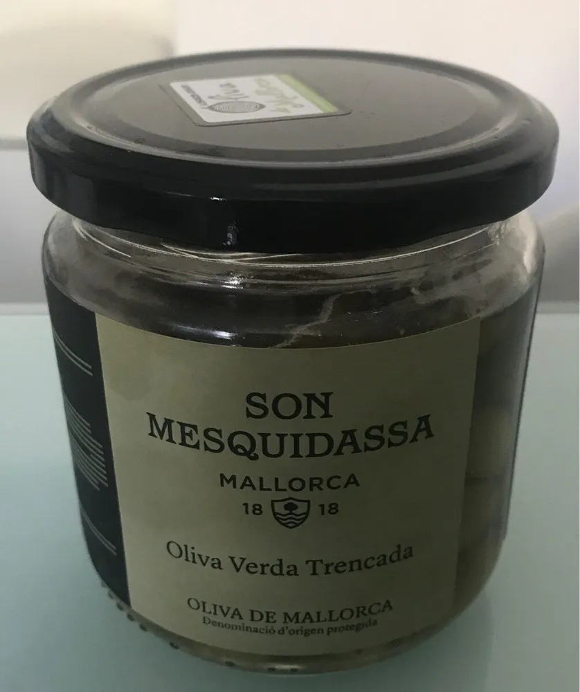 Aceituna verde partida