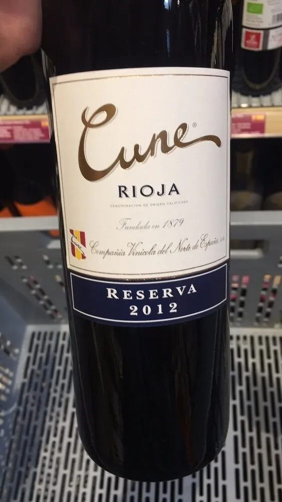 Rioja reserva 2012