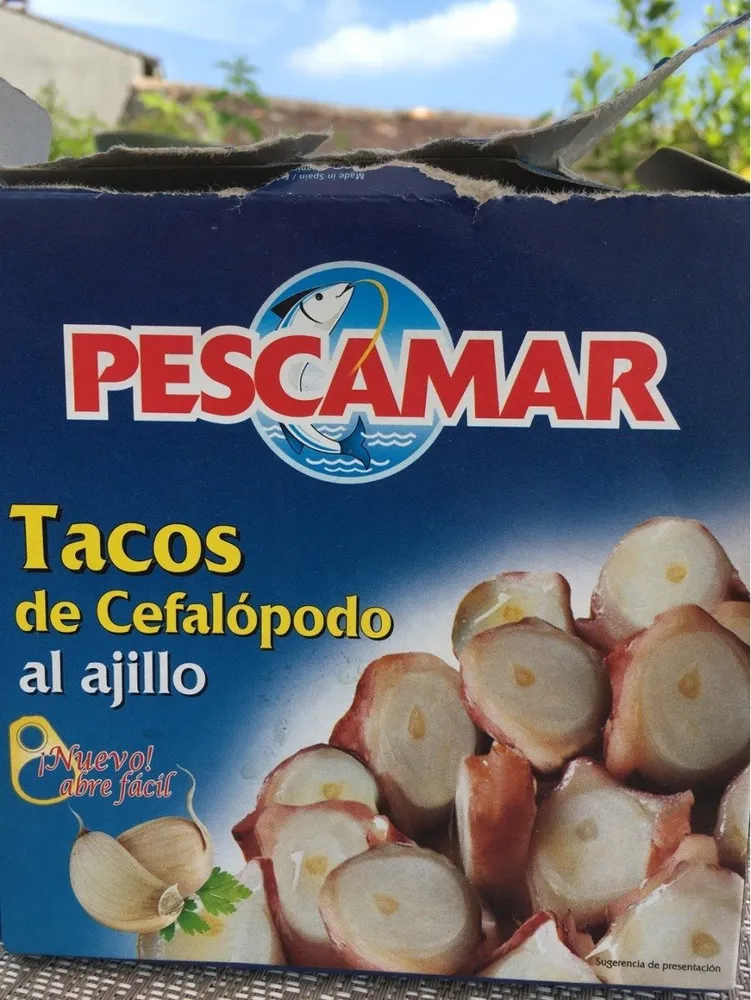 Tacos de Cefalópodo al Ajillo